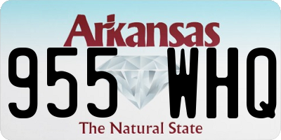 AR license plate 955WHQ