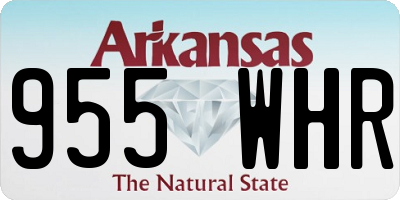 AR license plate 955WHR