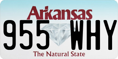 AR license plate 955WHY