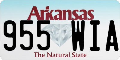 AR license plate 955WIA