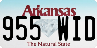 AR license plate 955WID