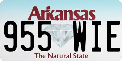 AR license plate 955WIE