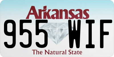 AR license plate 955WIF