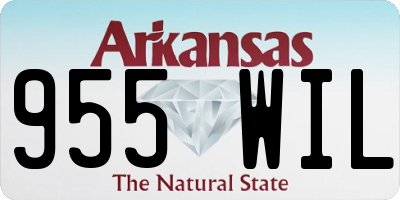 AR license plate 955WIL