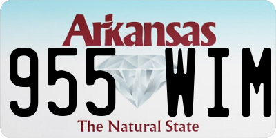 AR license plate 955WIM