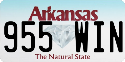 AR license plate 955WIN