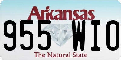 AR license plate 955WIO