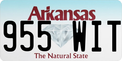 AR license plate 955WIT