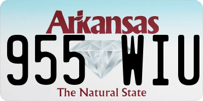 AR license plate 955WIU