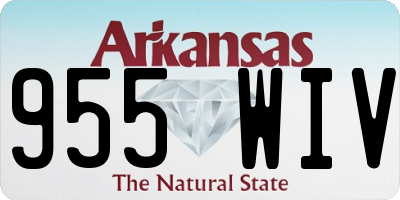 AR license plate 955WIV