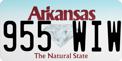 AR license plate 955WIW