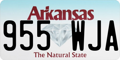 AR license plate 955WJA