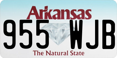 AR license plate 955WJB