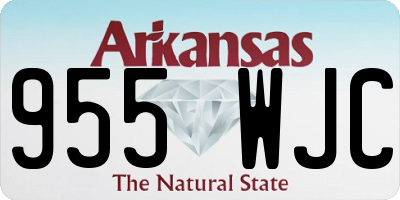 AR license plate 955WJC