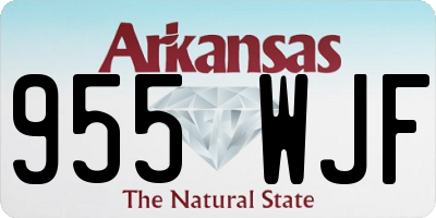 AR license plate 955WJF