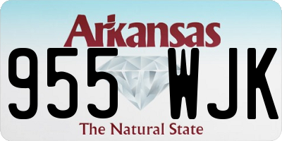 AR license plate 955WJK