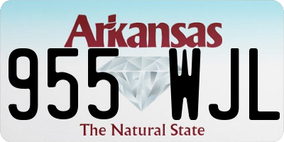 AR license plate 955WJL
