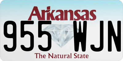 AR license plate 955WJN