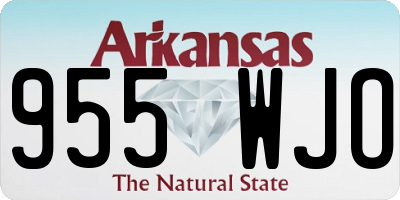 AR license plate 955WJO