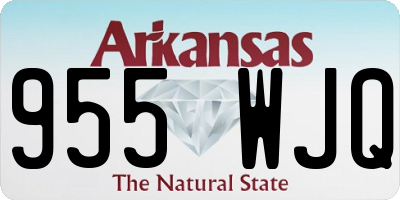 AR license plate 955WJQ