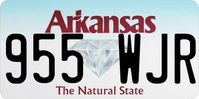 AR license plate 955WJR