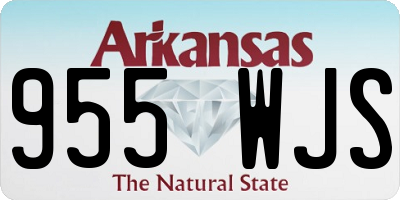 AR license plate 955WJS
