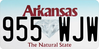 AR license plate 955WJW