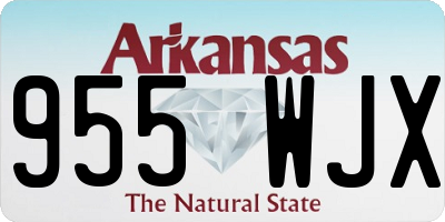 AR license plate 955WJX