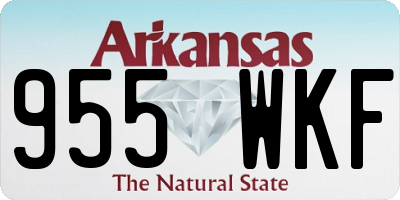AR license plate 955WKF