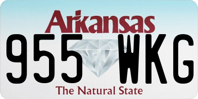 AR license plate 955WKG