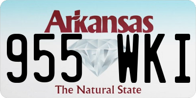 AR license plate 955WKI