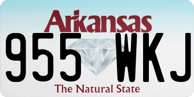 AR license plate 955WKJ