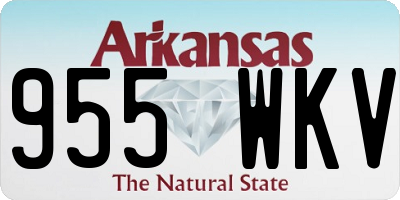 AR license plate 955WKV
