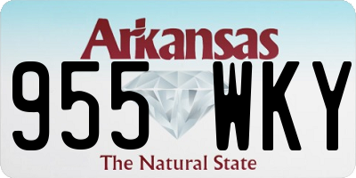 AR license plate 955WKY