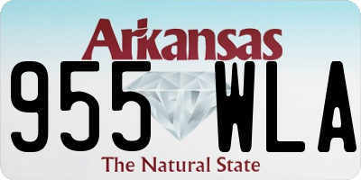 AR license plate 955WLA