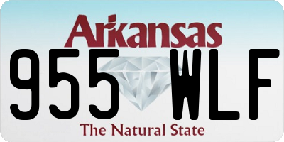 AR license plate 955WLF