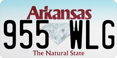 AR license plate 955WLG