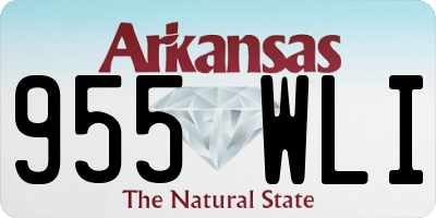 AR license plate 955WLI