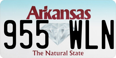 AR license plate 955WLN