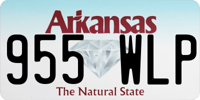 AR license plate 955WLP