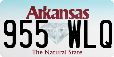AR license plate 955WLQ