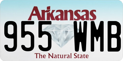 AR license plate 955WMB