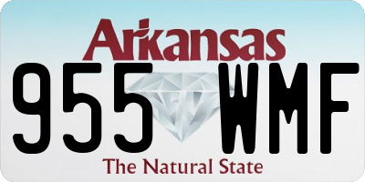AR license plate 955WMF