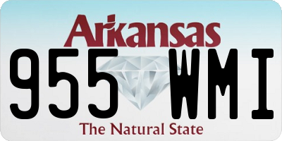 AR license plate 955WMI