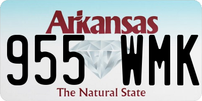 AR license plate 955WMK