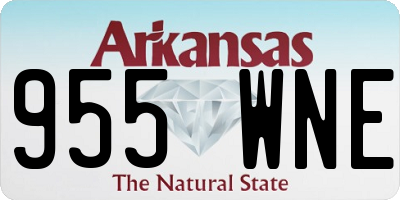 AR license plate 955WNE