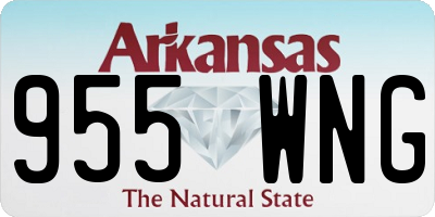 AR license plate 955WNG