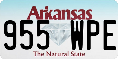 AR license plate 955WPE