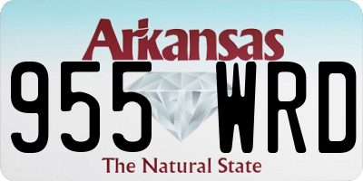 AR license plate 955WRD