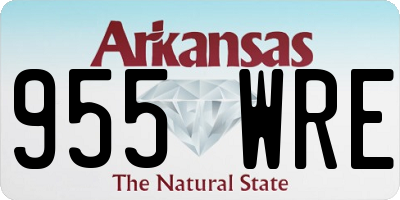 AR license plate 955WRE